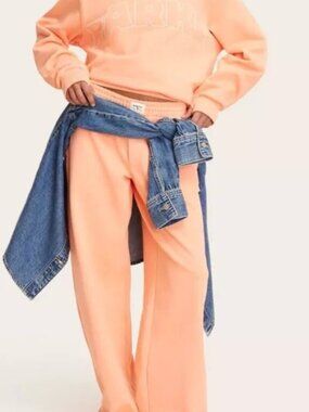 Parke X Target Women's High Rise Boxer Sweatpants - Orange - Size Medium - BNWT